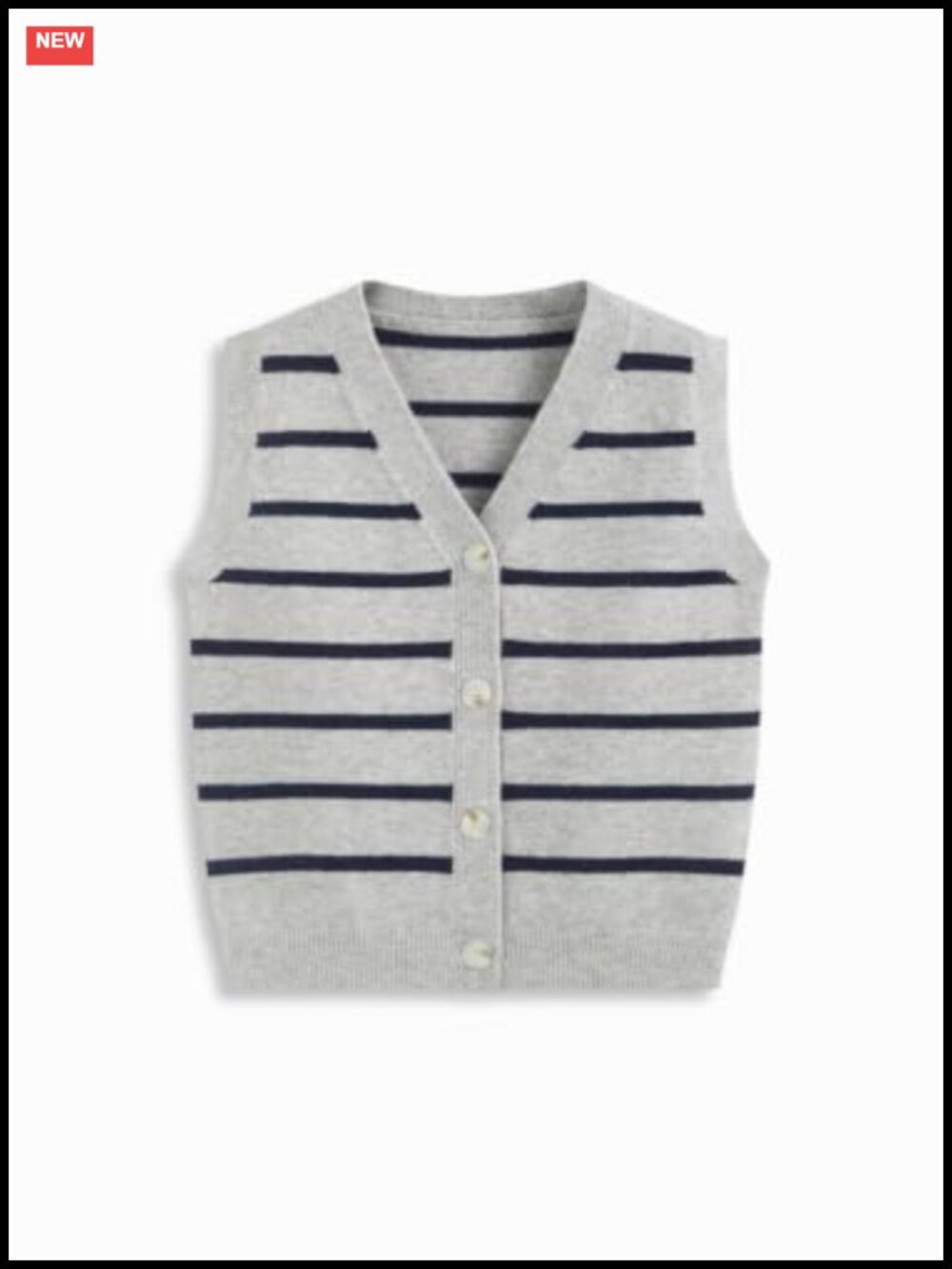 Wool Blend Sweater Vest Sleeveless Button Down Cardigan